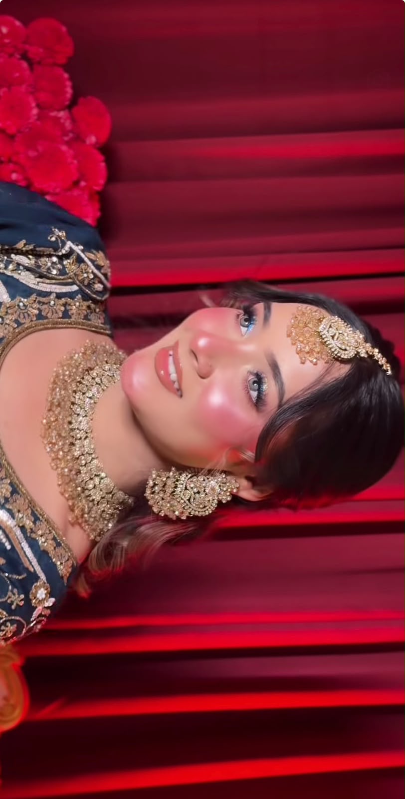 Glass-skin Nikah makeup with a soft light finish by Saniya Gaffar in Kolkata